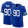 Kooe S.Seahawks #90 Jarran Reed Player Royal Throwback Home Game Stitched Jerseys