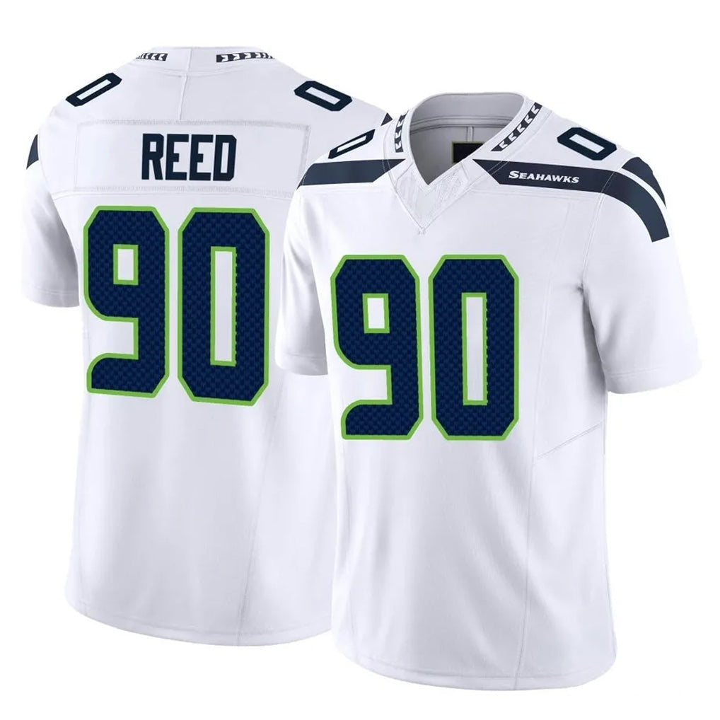 Kooe S.Seahawks #90 Jarran Reed Player White Limited Vapor F.U.S.E. Home Game Stitched Jerseys