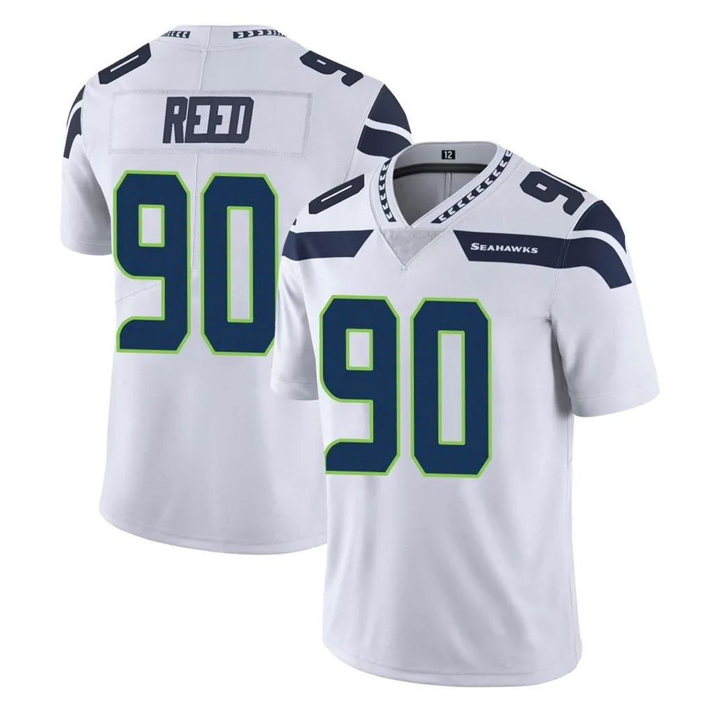Kooe S.Seahawks #90 Jarran Reed Player White Limited Vapor Untouchable Home Game Stitched Jerseys