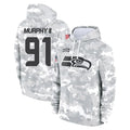 Kooe S.Seahawks #91 Byron Murphy II Player Arctic Camo Limited Salute to Service Pullover Hoodies Game Stitched Jerseys