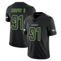 Kooe S.Seahawks #91 Byron Murphy II Player Black Impact Limited Home Game Stitched Jerseys