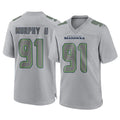 Kooe S.Seahawks #91 Byron Murphy II Player Gray Atmosphere Fashion Home Game Stitched Jerseys