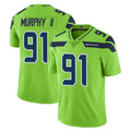 Kooe S.Seahawks #91 Byron Murphy II Player Green Limited Color Rush Home Game Stitched Jerseys