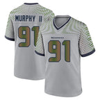 Kooe S.Seahawks #91 Byron Murphy II Player Grey 2025 Rivalries Collection Home Game Stitched Jerseys