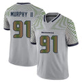 Kooe S.Seahawks #91 Byron Murphy II Player Grey Limited 2025 Rivalries Collection Home Game Stitched Jerseys