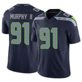 Kooe S.Seahawks #91 Byron Murphy II Player Navy Limited Vapor F.U.S.E. Home Game Stitched Jerseys