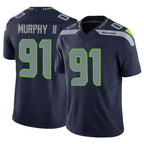 Kooe S.Seahawks #91 Byron Murphy II Player Navy Limited Vapor F.U.S.E. Home Game Stitched Jerseys
