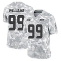 Kooe S.Seahawks #99 Leonard Williams Player Arctic Camo Limited Salute To Service Home Game Stitched Jerseys