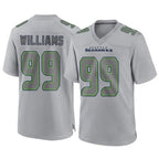 Kooe S.Seahawks #99 Leonard Williams Player Gray Atmosphere Fashion Home Game Stitched Jerseys