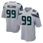 Kooe S.Seahawks #99 Leonard Williams Player Gray Home Game Stitched Jerseys