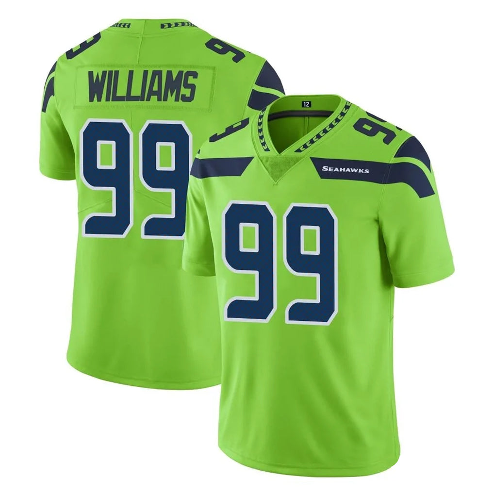 Kooe S.Seahawks #99 Leonard Williams Player Green Limited Color Rush Home Game Stitched Jerseys