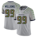 Kooe S.Seahawks #99 Leonard Williams Player Grey Limited 2025 Rivalries Collection Home Game Stitched Jerseys