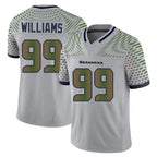Kooe S.Seahawks #99 Leonard Williams Player Grey Limited 2025 Rivalries Collection Home Game Stitched Jerseys