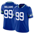 Kooe S.Seahawks #99 Leonard Williams Player Royal Limited Throwback Vapor F.U.S.E. Home Game Stitched Jerseys