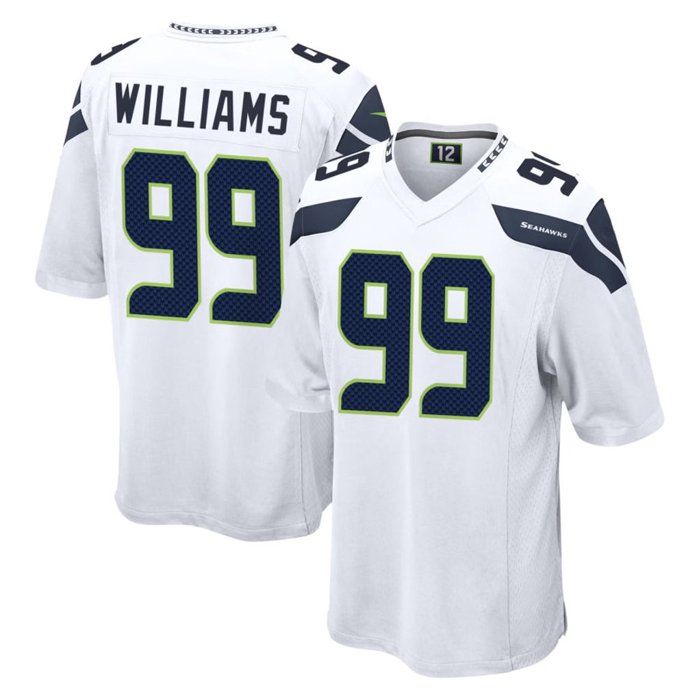 Kooe S.Seahawks #99 Leonard Williams Player White Home Game Stitched Jerseys