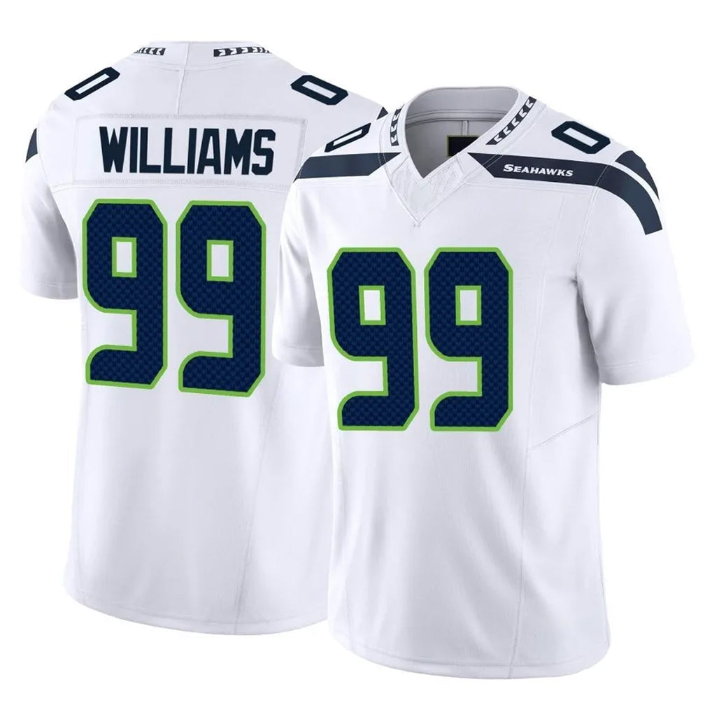 Kooe S.Seahawks #99 Leonard Williams Player White Limited Vapor F.U.S.E. Home Game Stitched Jerseys