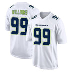 Kooe S.Seahawks #99 Leonard Williams Player White Tundra Fashion Home Game Stitched Jerseys