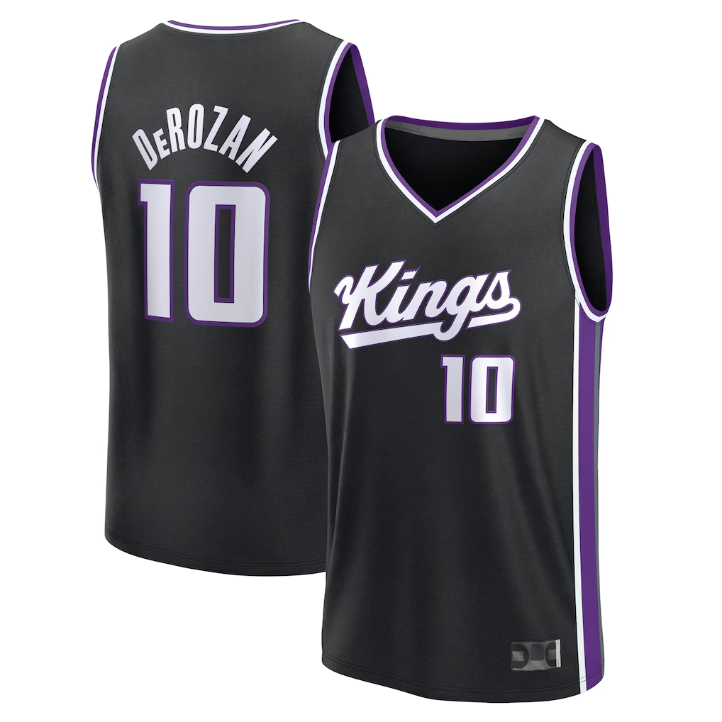 Kooe S.kings #10 DeMar DeRozan Fanatics Black Fast Break Replica Player Jerseys - Icon Edition