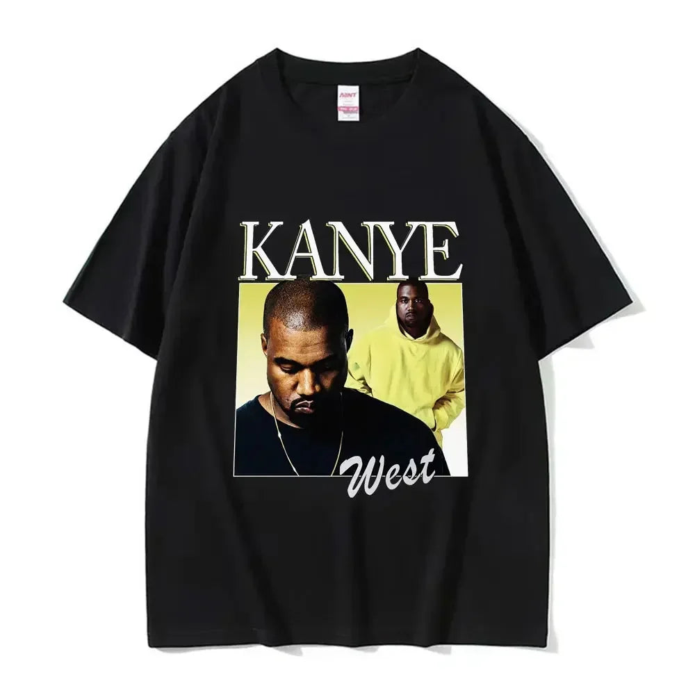 Cheap T-shirt Jerseys Funny Kanye West Meme T-Shirt Men's Vintage Hip Hop Rap Style Tshirt Men Women Short Sleeve T Shirt Streetwear