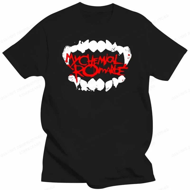 Cheap T-shirt Jerseys My Chemical Romance T Shirt Women Fashion Cotton T-shirts Cool Hip Hop Men Tshirt Casiual Summer Vintage Anime Unisex Top Tee