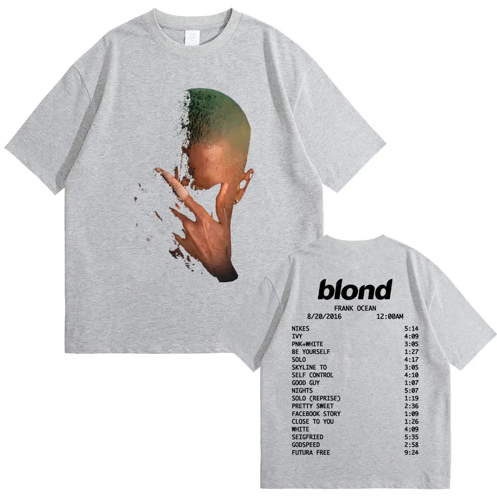 Cheap T-shirt Jerseys Rapper Frank Fashion Vintage Graphic T-shirts Men Women Ocean Hip Hop Trend T Shirts Blond  T-shirt Man Tshirt