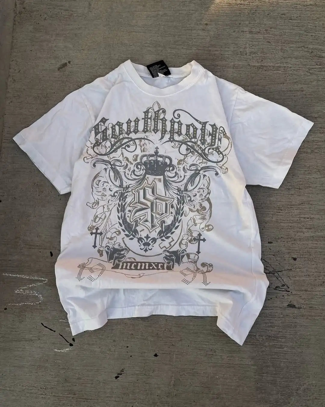 Cheap T-shirt Jerseys Summer Double-Sided Printed T-Shirt Mens American Hip-Hop High Street Fashion Baggy Short-Sleeved Unisex Street Style Tee