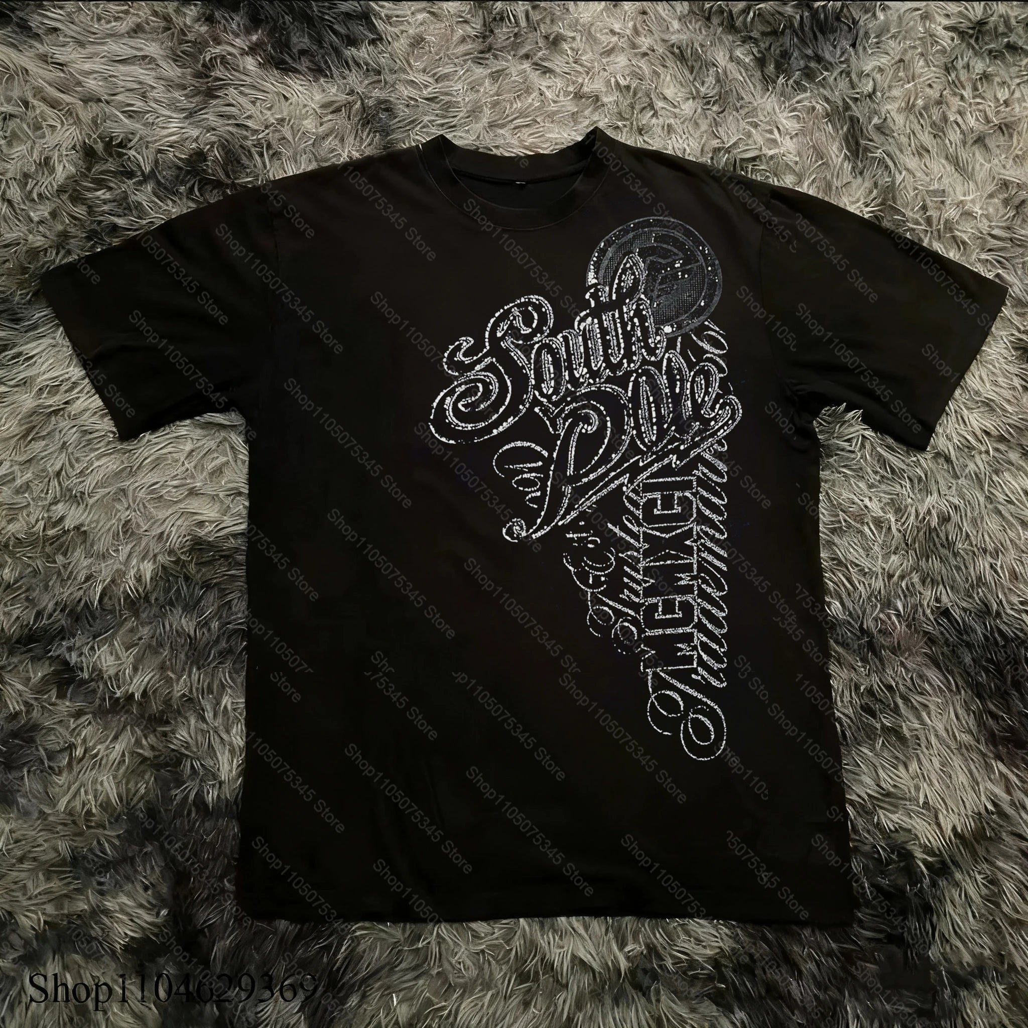 Cheap T-shirt Jerseys Classic Y2K Gothic Style T-shirt Print Oversized T Shirt High Street Shirts Gothic Round Neck Cotton Tops New Mens Women T Shirt