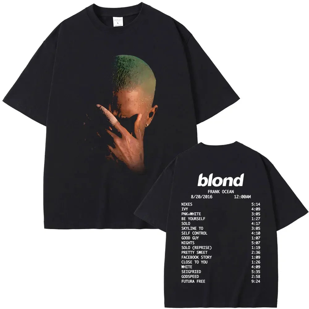 Cheap T-shirt Jerseys Rapper Frank Fashion Vintage Graphic T-shirts Men Women Ocean Hip Hop Trend T Shirts Blond  T-shirt Man Tshirt