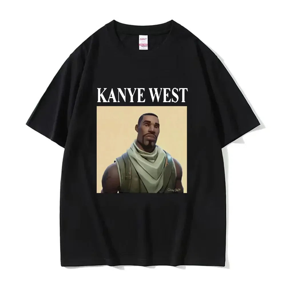 Cheap T-shirt Jerseys Funny Kanye West Meme T-Shirt Men's Vintage Hip Hop Rap Style Tshirt Men Women Short Sleeve T Shirt Streetwear