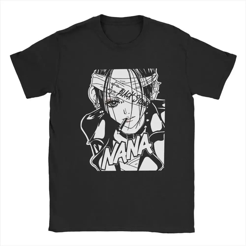 Cheap T-shirt Jerseys NANA Osaki T Shirt Casual Harajuku Streetwear Japanese Clothes T Shirt Fashion Rock Punk Short Sleeve Plus Size T Shirt Women