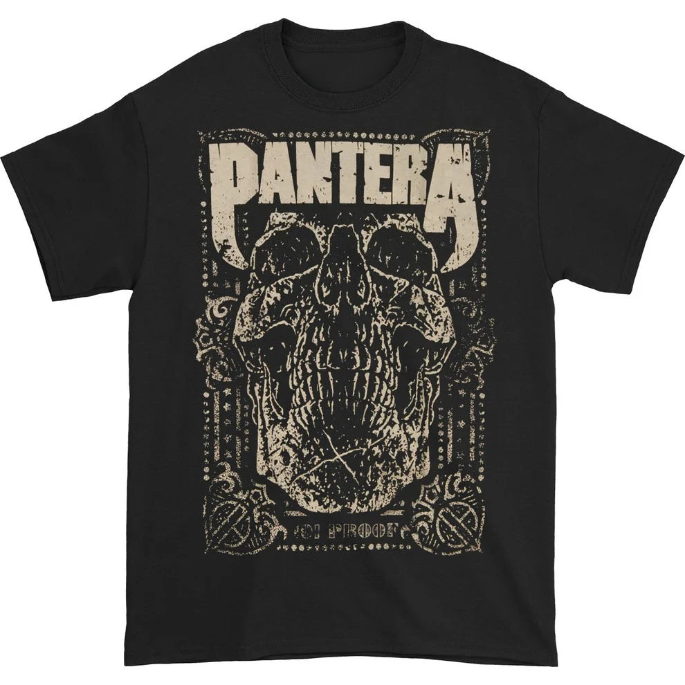 Cheap T-shirt Jerseys Pantera band 100%Cotton 101 Proof album Graphic Tshirt Men Women unisex oversized Tshirt Gothic skull hip hop Y2k fashion shirt