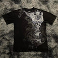 Cheap T-shirt Jerseys Classic Y2K Gothic Style T-shirt Print Oversized T Shirt High Street Shirts Gothic Round Neck Cotton Tops New Mens Women T Shirt