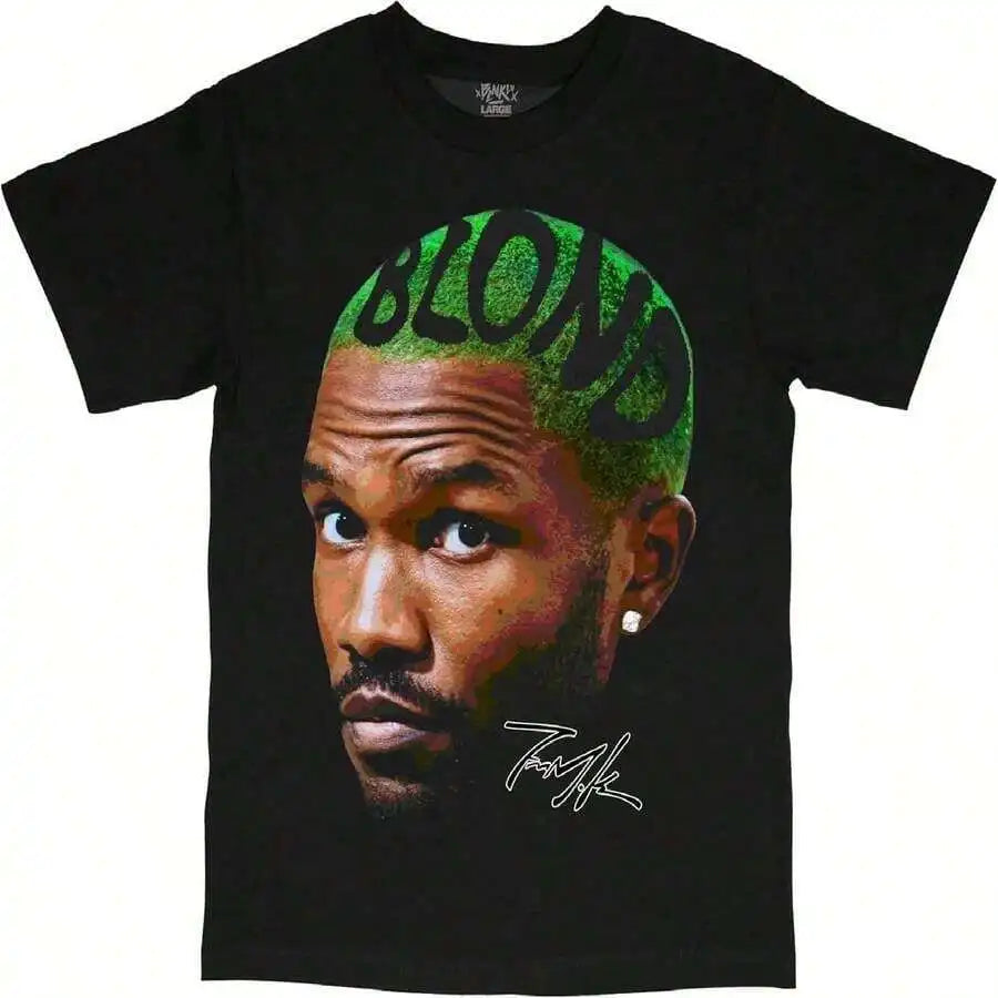 Cheap T-shirt Jerseys Frank Oceans Shirt Rap Tee Concert Merch Blonds Album Cover Graphic T-Shirt COTTON New Arrival Anime