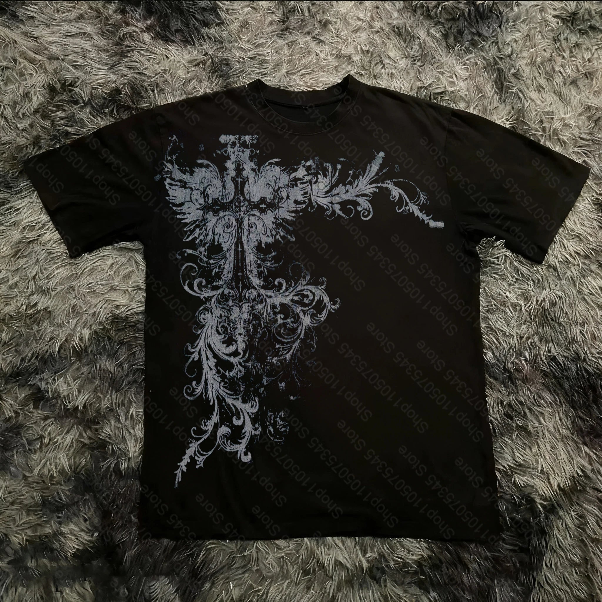 Cheap T-shirt Jerseys Summer Classic Y2K Gothic Style T-shirt Print Oversized T Shirt High Street Shirts Round Neck Cotton Tops Mens Women T Shirt Tee
