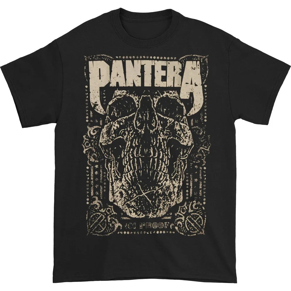 Cheap T-shirt Jerseys Pantera band 100%Cotton 101 Proof album Graphic Tshirt Men Women unisex oversized Tshirt Gothic skull hip hop Y2k fashion shirt