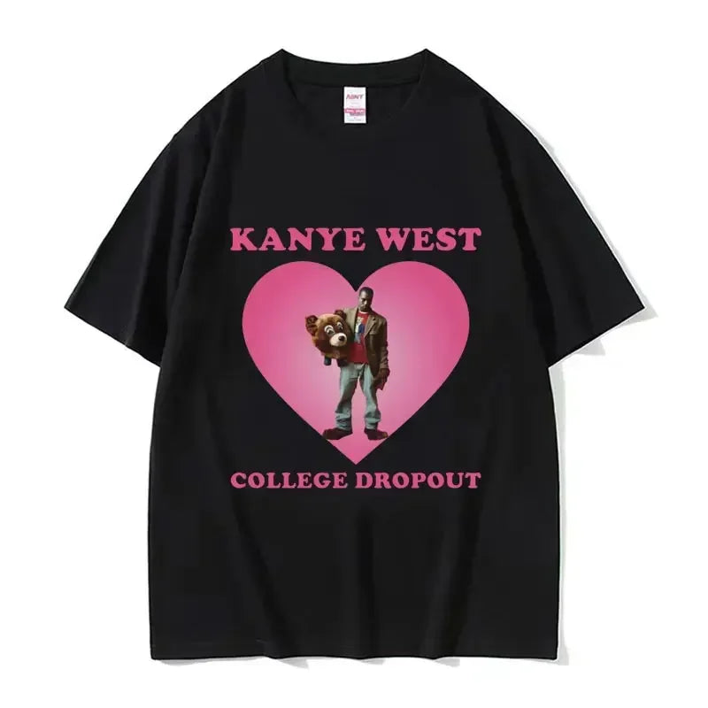 Cheap T-shirt Jerseys Funny Kanye West Meme T-Shirt Men's Vintage Hip Hop Rap Style Tshirt Men Women Short Sleeve T Shirt Streetwear