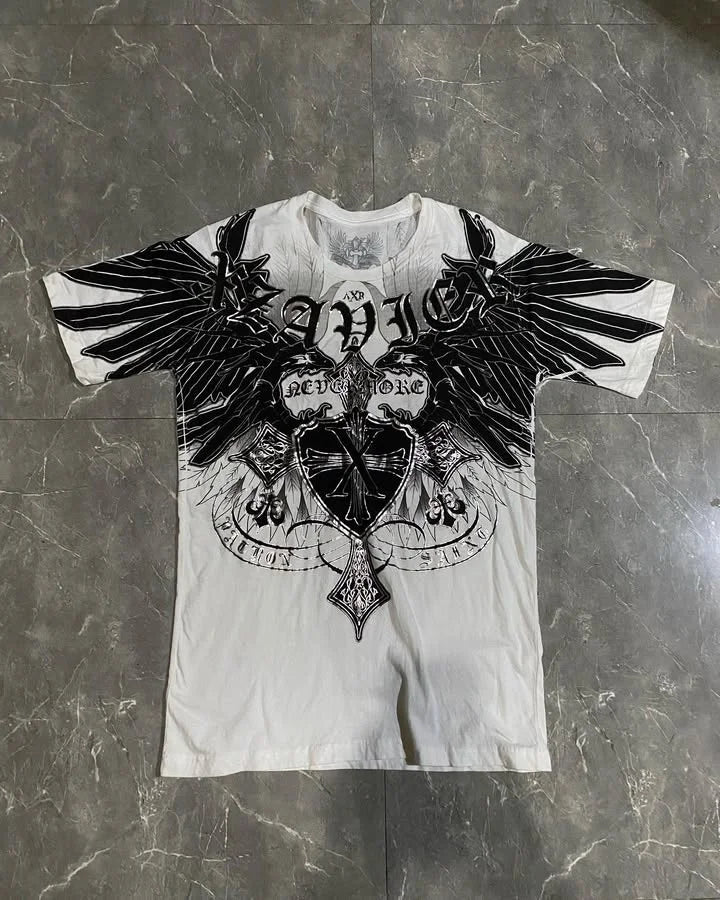 Cheap T-shirt Jerseys Summer Double-Sided Printed T-Shirt Mens American Hip-Hop High Street Fashion Baggy Short-Sleeved Unisex Street Style Tee