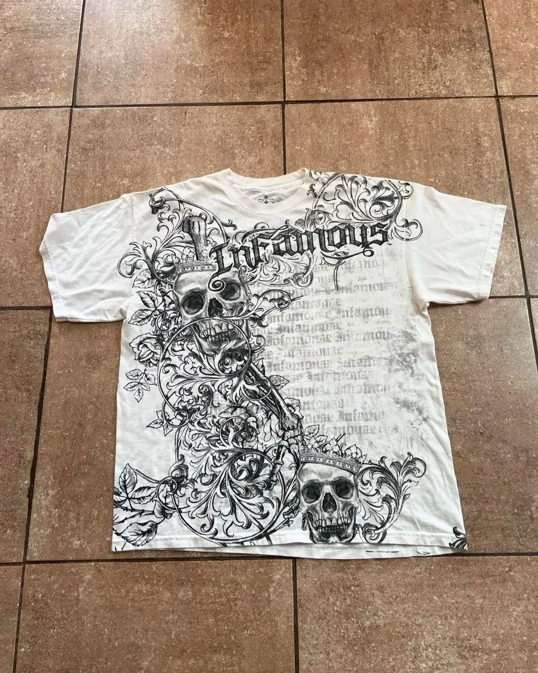 Cheap T-shirt Jerseys 90s American Trendy Retro Fashion Print Round Neck Short-sleeved T-shirt Men Womens Y2K Street Style Gothic Couple Sports