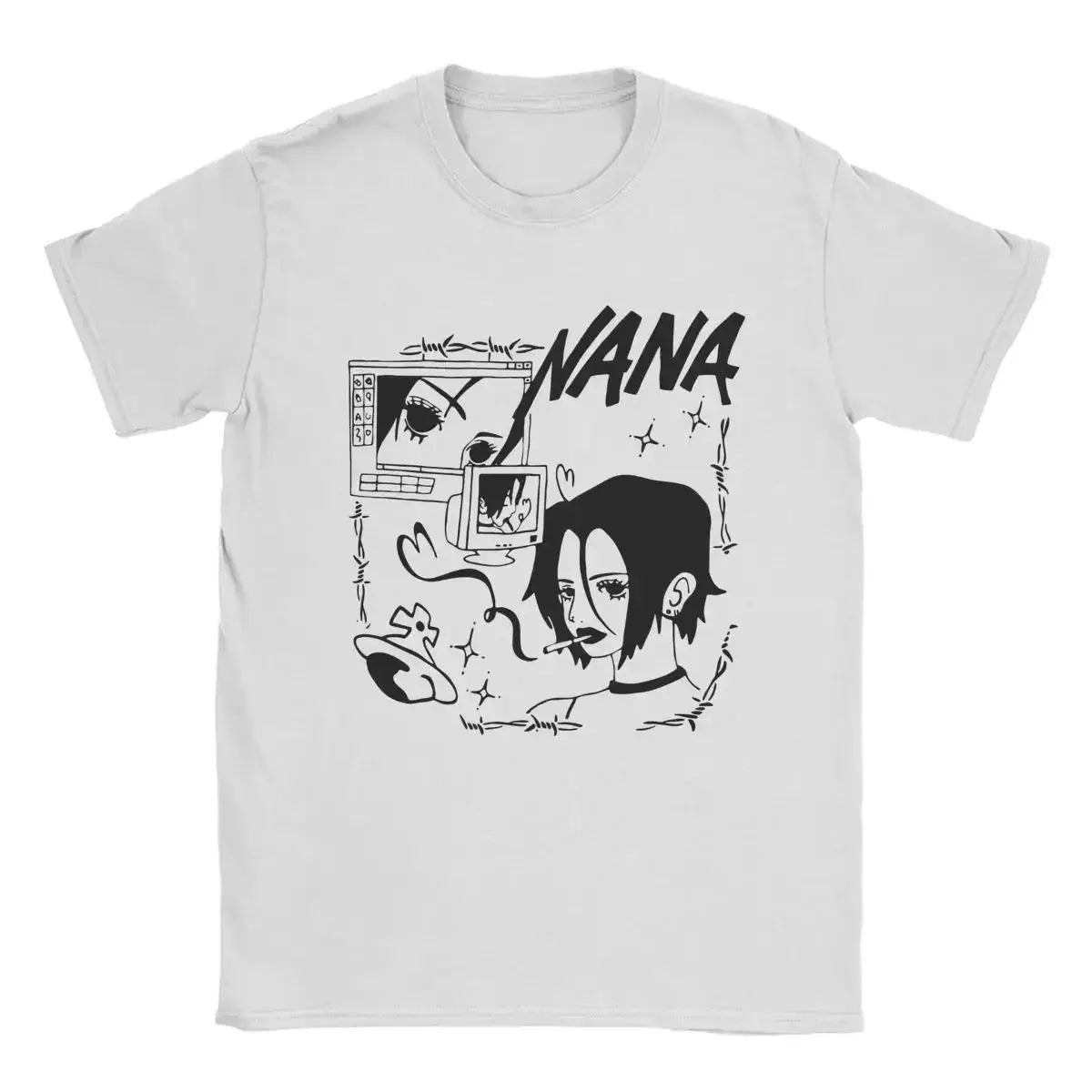Cheap T-shirt Jerseys NANA Osaki T Shirt Casual Harajuku Streetwear Japanese Clothes T Shirt Fashion Rock Punk Short Sleeve Plus Size T Shirt Women