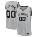 Kooe SA.Spurs Fanatics Silver Fastbreak Custom Jerseys - Statement Edition