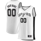 Kooe SA.Spurs Fanatics White Fast Break Custom Replica Jerseys - Association Edition