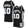 Kooe SA.Spurs #10 Dennis Rodman Mitchell & Ness Black 1993-1994 Hardwood Classics Swingman Jerseys