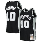 Kooe SA.Spurs #10 Dennis Rodman Mitchell & Ness Black 1993-1994 Hardwood Classics Swingman Jerseys