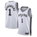 Kooe SA.Spurs #1 Victor Wembanyama White Swingman Jerseys - Association Edition