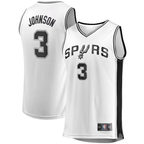 Kooe SA.Spurs #3 Keldon Johnson Fanatics White Fast Break Association Jerseys