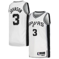 Kooe SA.Spurs #3 Keldon Johnson White Swingman Jerseys - Association Edition