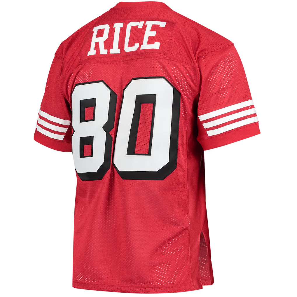Kooe SF.49ers 1994 #80 Jerry Rice Mitchell & Ness Scarlet Authentic Throwback Retired Player Jersey