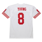 Kooe SF.49ers 1994 #8 Steve Young Mitchell & Ness White Authentic Throwback Retired Player Stitched Puhic Jersey