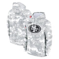 Kooe SF.49ers Arctic Camo Limited Salute to Service Pullover Hoodies Game Blank Player Stitched Jerseys