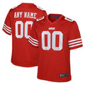 Kooe Custom SF.49ers Red Game Team Colour Stitched Jerseys